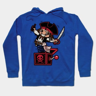 Funny Cute Kawaii Pirate Jack in the Box Cartoon Hoodie